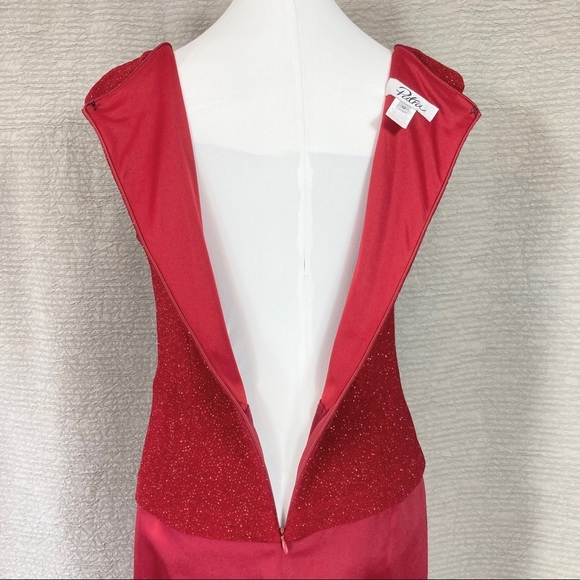 Gorgeous Vintage Patra Sleeveless A-Line Long Evening Cocktail Dress Size 12 - Picture 7 of 10